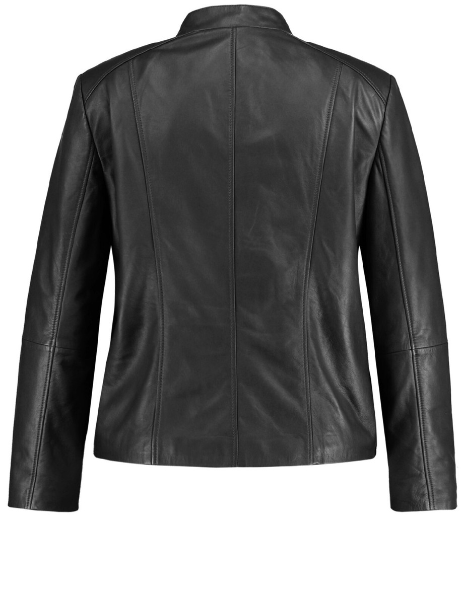 Damen Jacke Samoon Jacke Schwarz Lederjacke Samoon Samoon Leather
