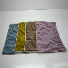 Nobildonna 4 Pack Soft Velvet Decorative Throw Pillow Covers 12inX20in NEW