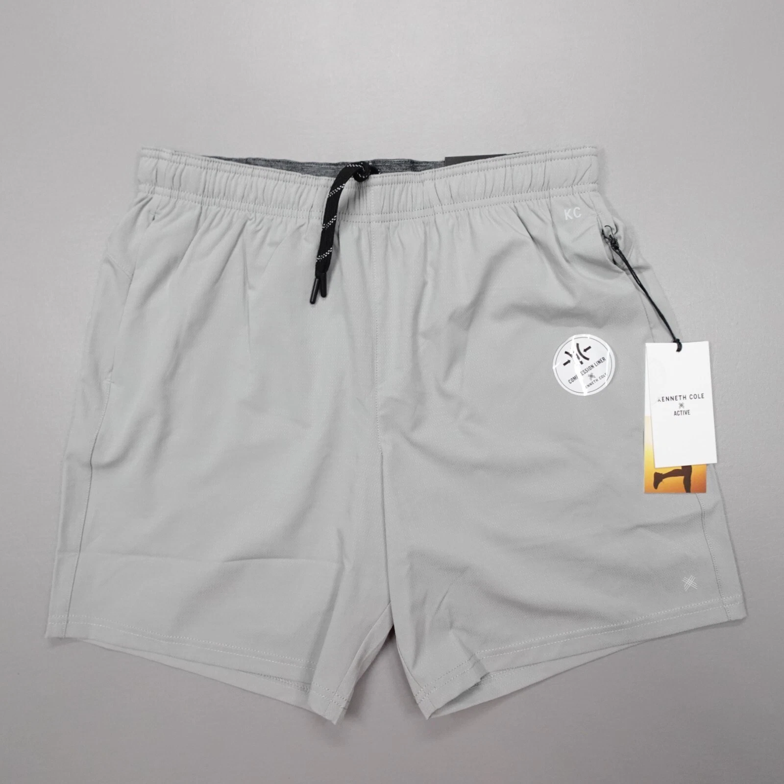 Kenneth Cole Tech Shorts Stretch DWR Compression Liner Grey 7" Inseam
Opens in a new window or tab