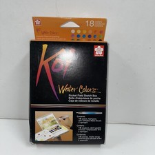 Koi Watercolor Pocket Field Sketch Box - 18 Colors-Assorted Colors