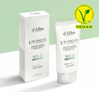 D'ALBA UV Essence Waterfull+ Sun Cream Mild 50ml (SPF50+ PA++++)