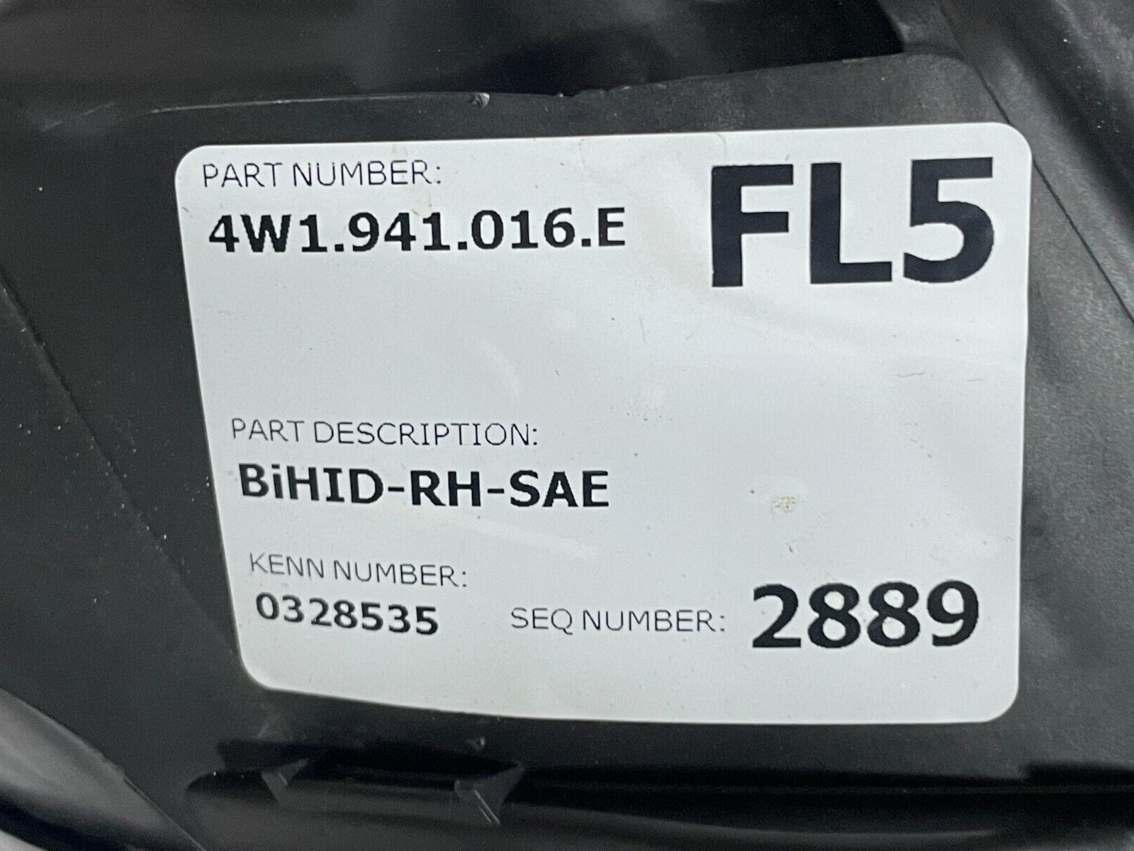 2014 - 2018 BENTLEY FLYING SPUR RIGHT XENON HEADLIGHT COMPLETE 4W1.941.016.E OEM