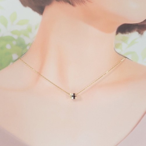 Boucheron Quatre Classic Necklace K18 Gold Brown Diamond Women's TGIS - Picture 7 of 8