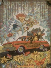 x/150 Hand Signed Mondo Artist Zeb Love Grateful Dead Screen Print Art BNG New