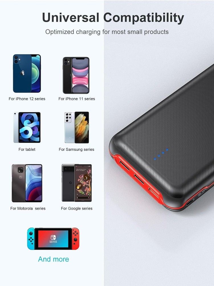 30000mAh Power Bank with 22.5W Fast Charging Portable Charger for High-Speed Device Charging On-the-Go