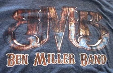 BEN MILLER BAND bluegrass lrg concert T shirt country Missouri mudstomp 2014 tee