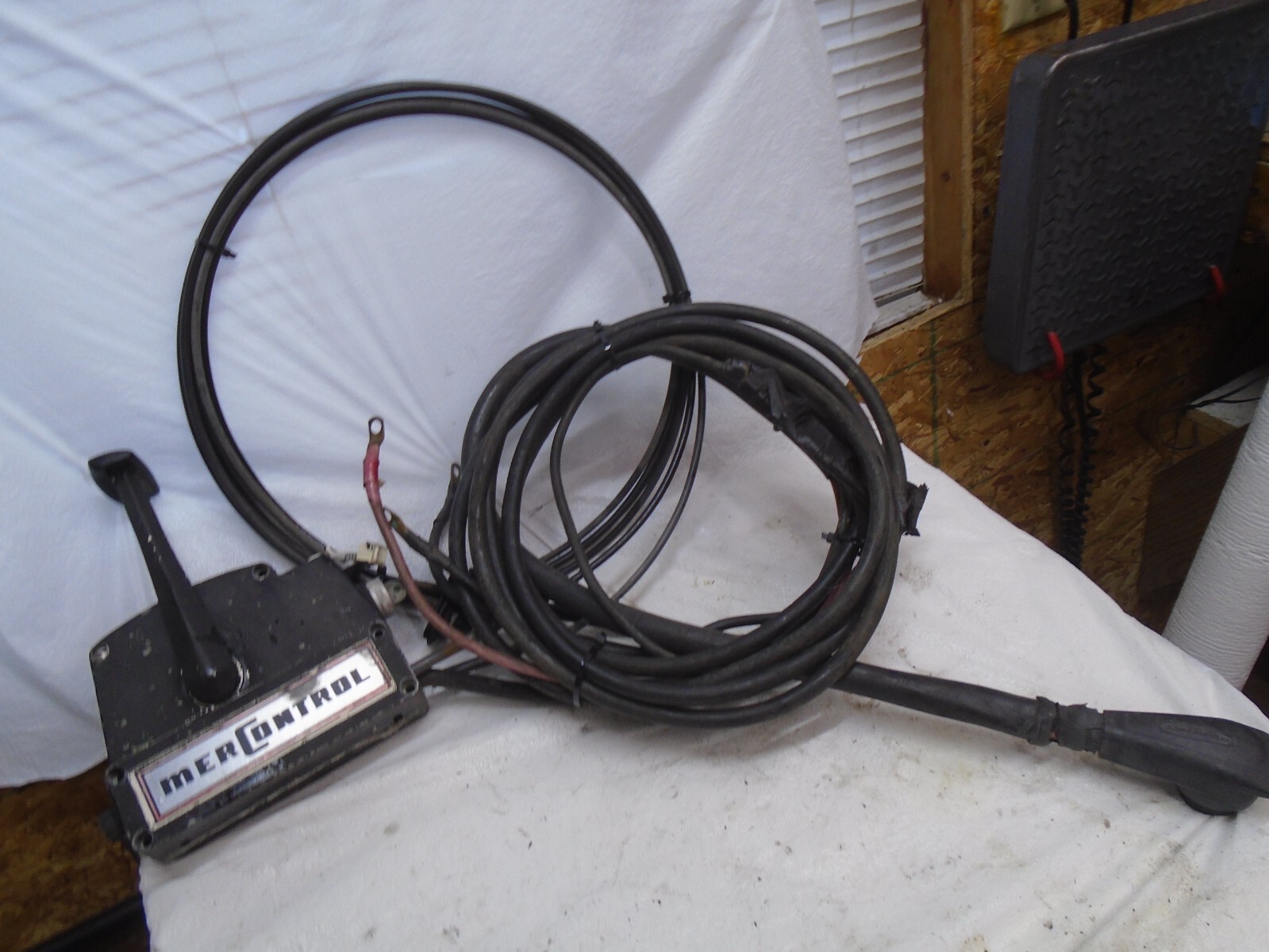 MERCURY MERCONTROL REMOTE THROTTLE CONTROL BOX 13' CABLES OUTBOARD BOAT MOTOR eBay