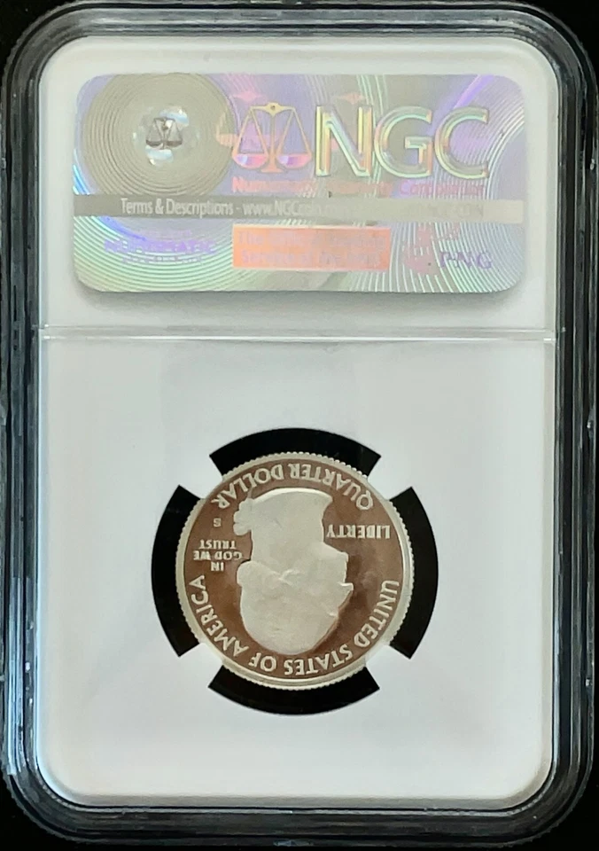 2012 S Silver Proof  ACADIA  Quarter 25c - NGC PF 69 Ultra Cameo - Image 2 of 4