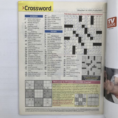 TV Guide Dec 25, 2005 Issue # 2751 Subscription Edition Cover: Patrick Dempsey - Picture 3 of 3