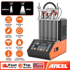 Car Fuel Injector Cleaner 4-Cylinder Automotive Fuel Injector Cleaning Machine