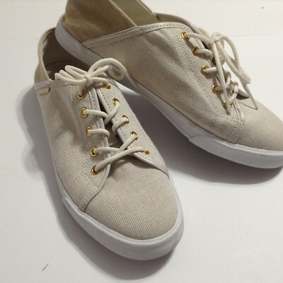 Tommy Hilfiger Womens Tennis Shoes 9M Canvas Sneaker Brown