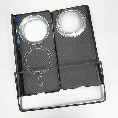 Genuine Carbon Fiber Magsafe Case for Huawei Mate X6 Thin Matte Flip Hinge Cover