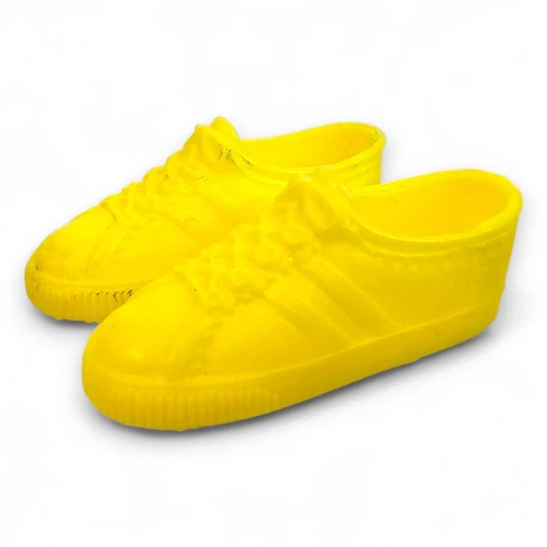 Mattel Barbie Ken Doll Shoes Yellow Sneakers Athletic Sporty Style Vintage 1990s