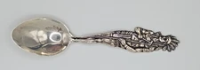 Sterling SHEPARD MFG CO Souvenir Spoon Full Figural Indian detailed + early mark