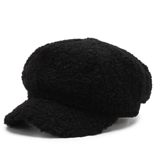 Nuevo Damas Mujeres Niñas Imitación Piel Pico Gorra Panadero Niño Newsboy Boina Sombrero Gorra Plana - Imagen 13 de 24