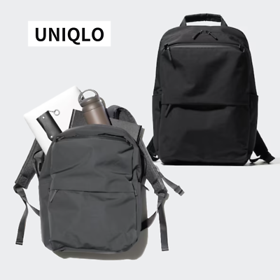 UNIQLO Functional Backpack PC Bag WORK SCHOOL Black Gray Unisex
