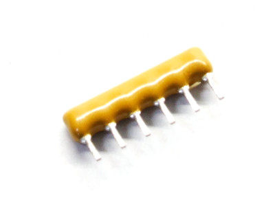 5x 100K   Ohm SIP-6 Thick Film Resistor Array Networks / Widerstandsnetzwerke 2%