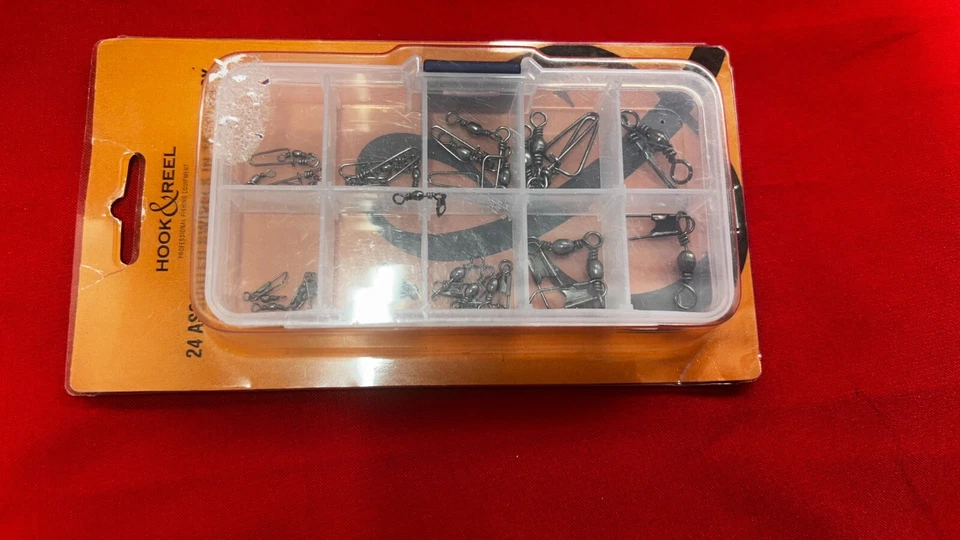 3 Cajas Mixtas Barril de Pesca Giratorios y Pesos Diferentes Tamaños. Foto 2 de 4