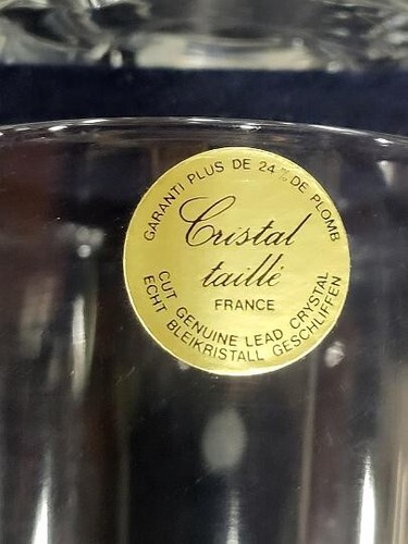 SERIE DE 12 VERRES 6 VERRES BAS + HAUT EN CRISTAL TAILLE - Photo 14 sur 20