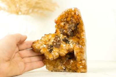Display Grade Citrine Flower Cluster with Madeira Citrine Druzy and Goethite Inc