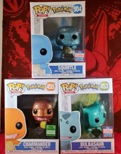 Funko POP! Pokemon Diamond Collection Set - Charmander, Bulba , Squirtle - MINT