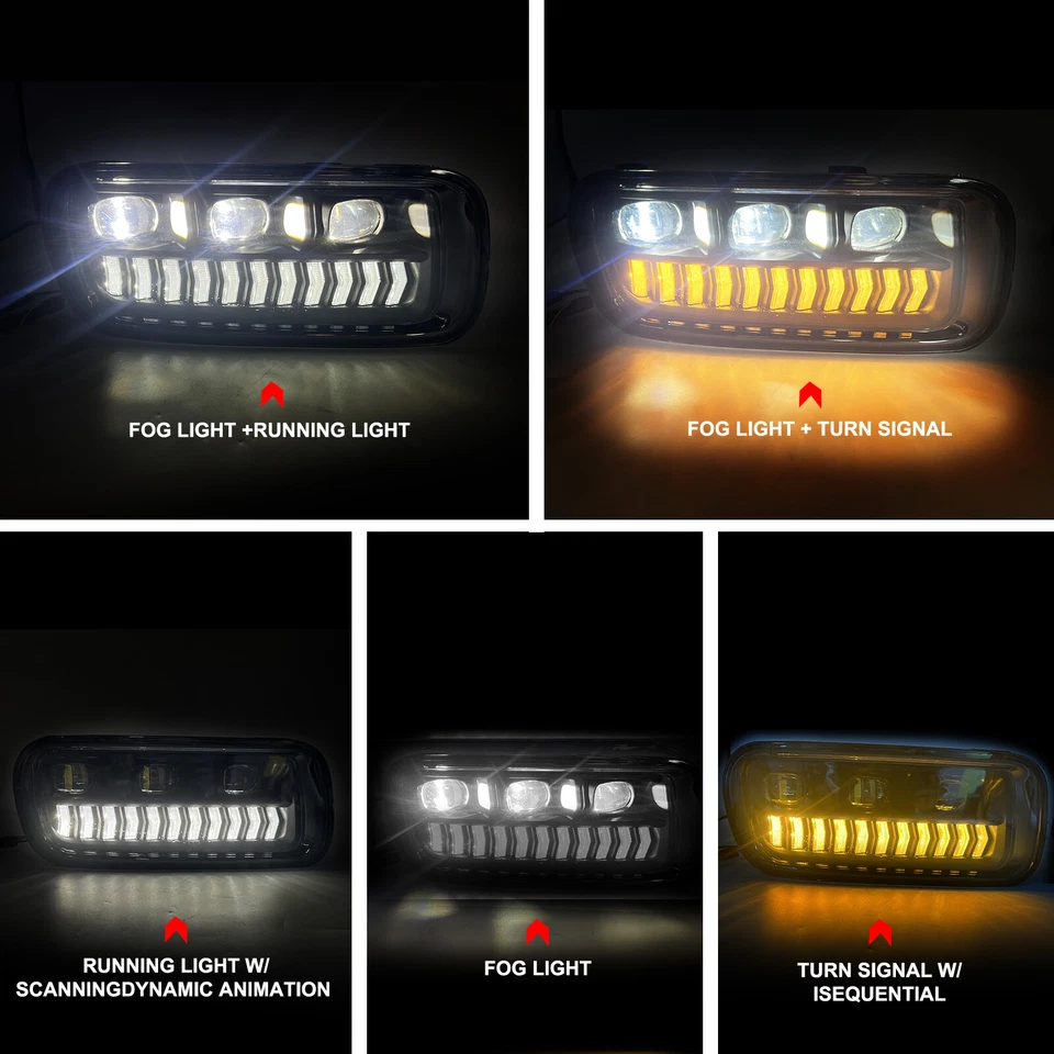 Luces antiniebla LED para Ford F-150 2004 2005 2006 luces de parachoques delanteras con DRL + cableado Foto 3 de 4
