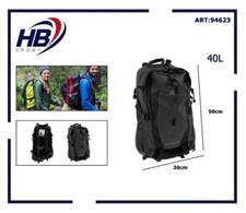 Zaino Sportivo da Treking, Zaino Montagna per Escursioni Grigio 40L