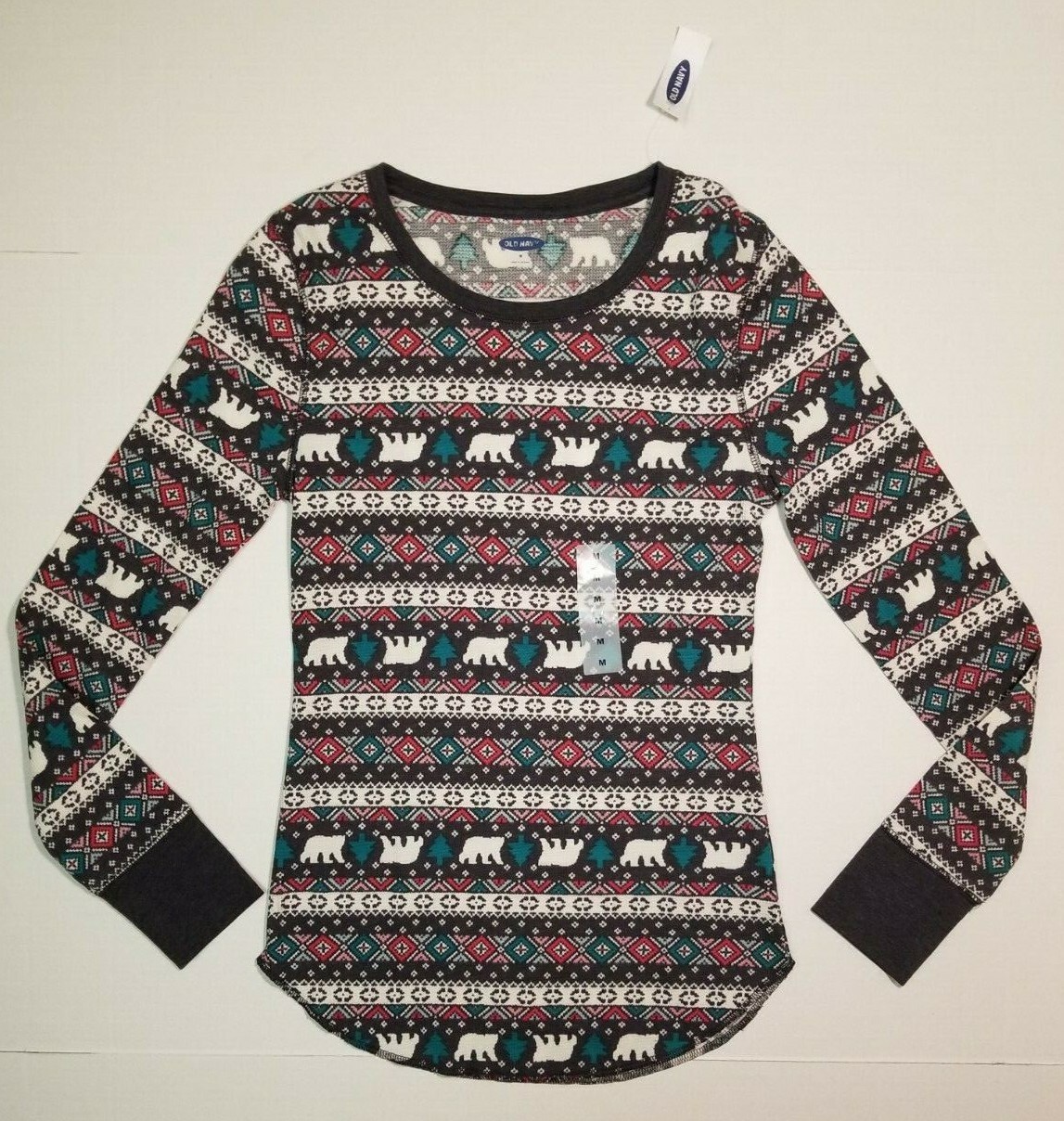 womens red thermal shirt