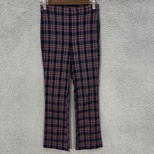 Urban Outfitters Pants 0 Blue Tartan Plaid Preppy Grunge Retro Academia Office