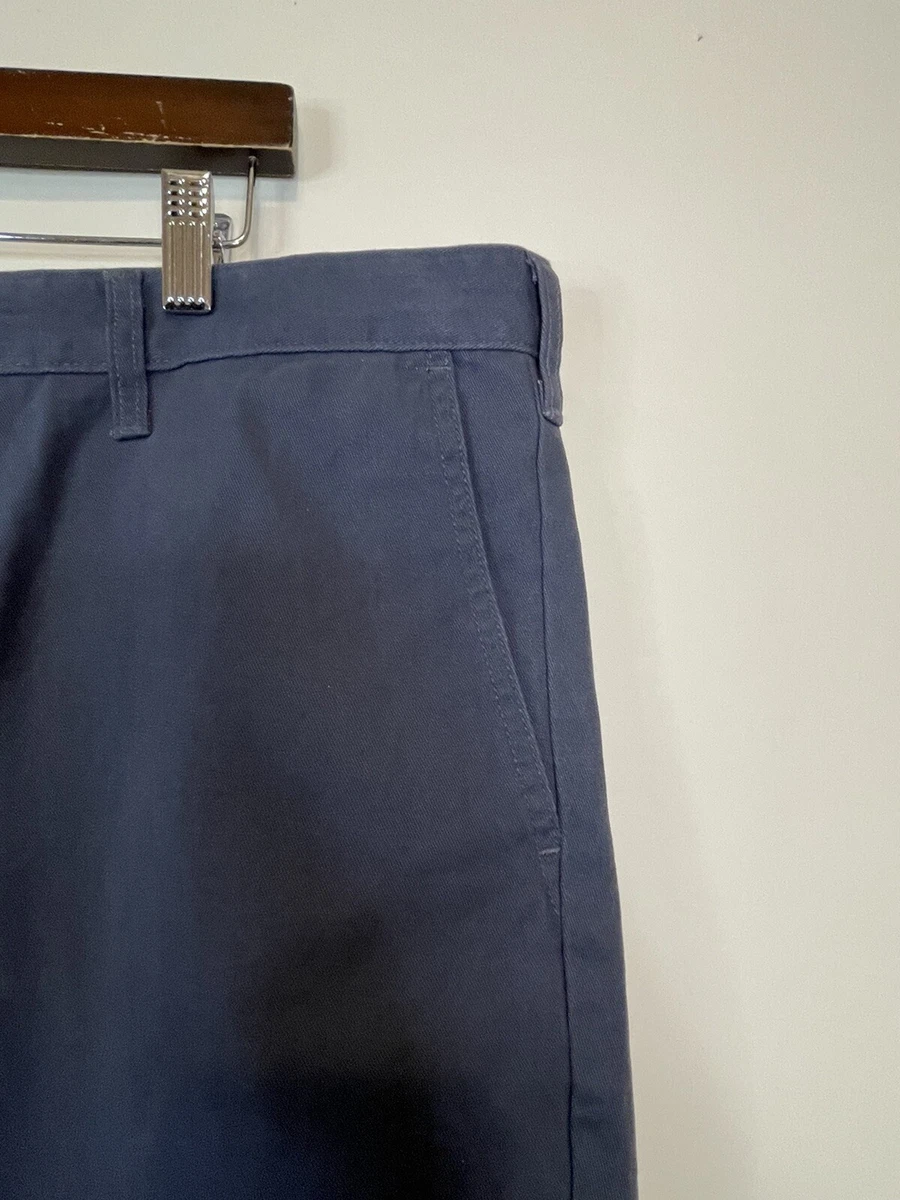Dockers Size 44 Navy Blue Flat Front Shorts Smartphone Pocket Mens
