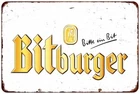 Bitburger LAGER BEER Vintage Look Reproduction Metal sign