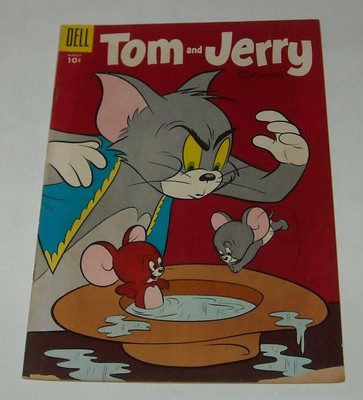 TOM and JERRY # 133 DELL COMICS 1955 CARTOON CHARACTERS DROOPY DOG SPIKE TYKE | eBay