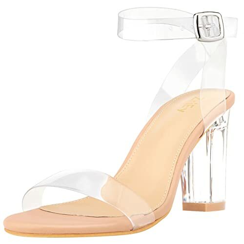Block Heels Ankle Strap Sandals 