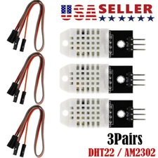 3pc Digital Temperature Humidity Sensor Compatible with DHT22 AM2302 For Arduino