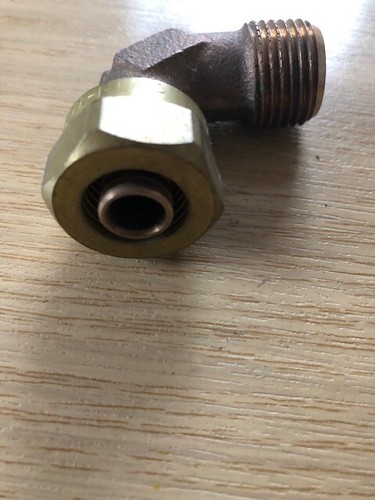 Messing Winkelstück 1/2" mit Klemmring Schraubfitting für 16/2mm Aluverbundrohr - Bild 2 von 2