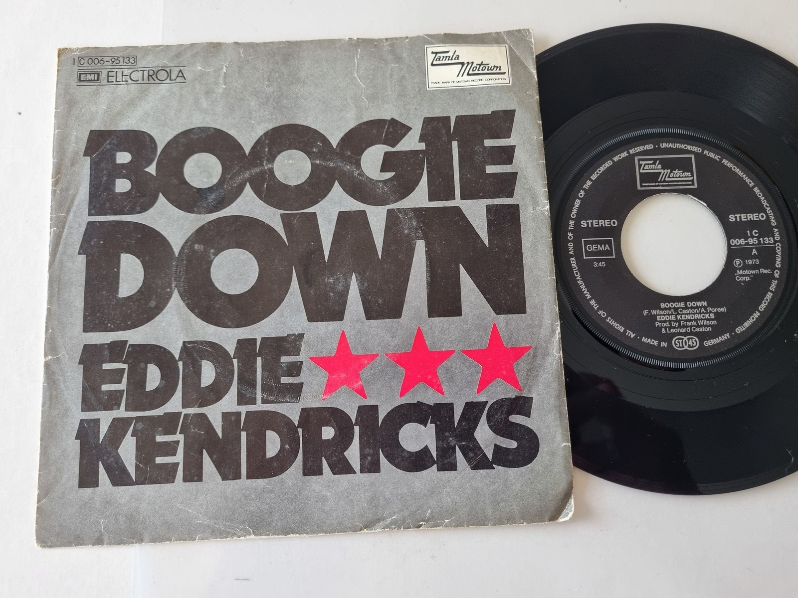 Eddie Kendricks - Boogie Down 7'' Vinyl Germany