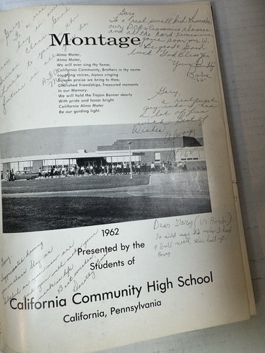 1962 Montage California Community High School Yearbook California PA - Picture 6 of 16