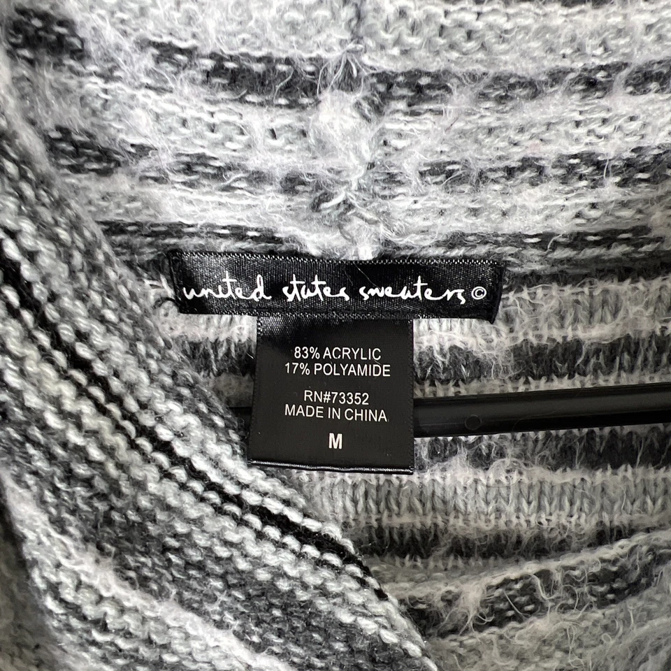 Suéter Cuello Capucha Mujer Mediano Rayas Multicolor Difuso Foto 2 de 4