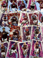 match attax, Shoot Out And Other ASTON VILLA SIGNED CARDS
