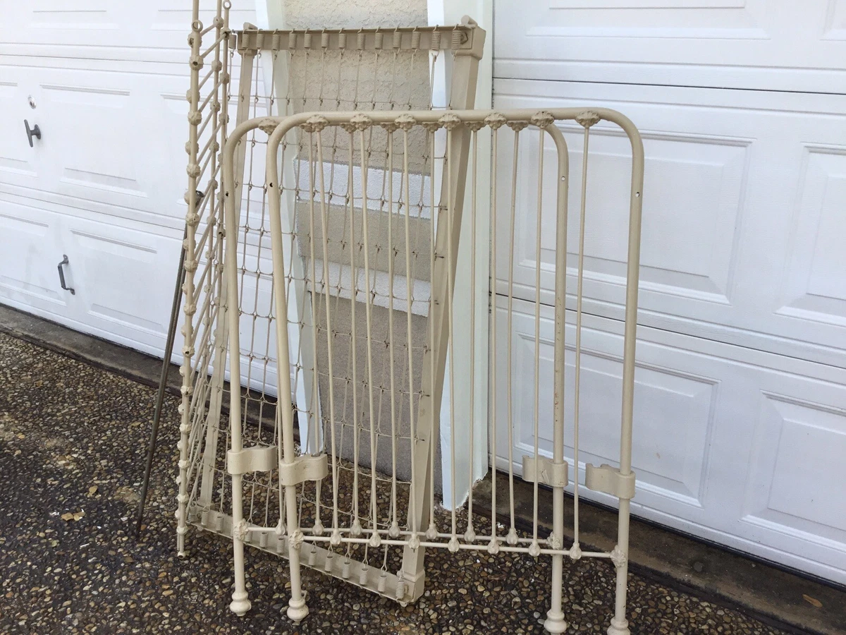 Antique Victorian Cast Iron Baby Bed eBay