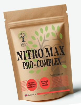 Nitro Max Pro - L Arginin Komplex L-Citrullin Pulver Clean Vegan Nahrungsergänzungsmittel