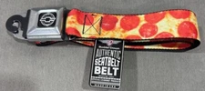 Chevy PEPPERONI PIZZA Adjustable Seatbelt BELT Buckle Belt Licensed 24”-38”