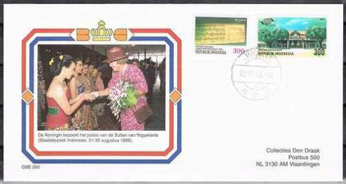 Envelop Royalty OSE-200 - 1995 Staatsbezoek aan Indonesië - Imagen 1 de 1