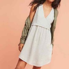 Anthropologie DRA Los Angeles Laguna 100% Cotton Striped Mini Dress Medium P