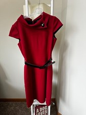 Tahari 6p Red "vintage style" dress