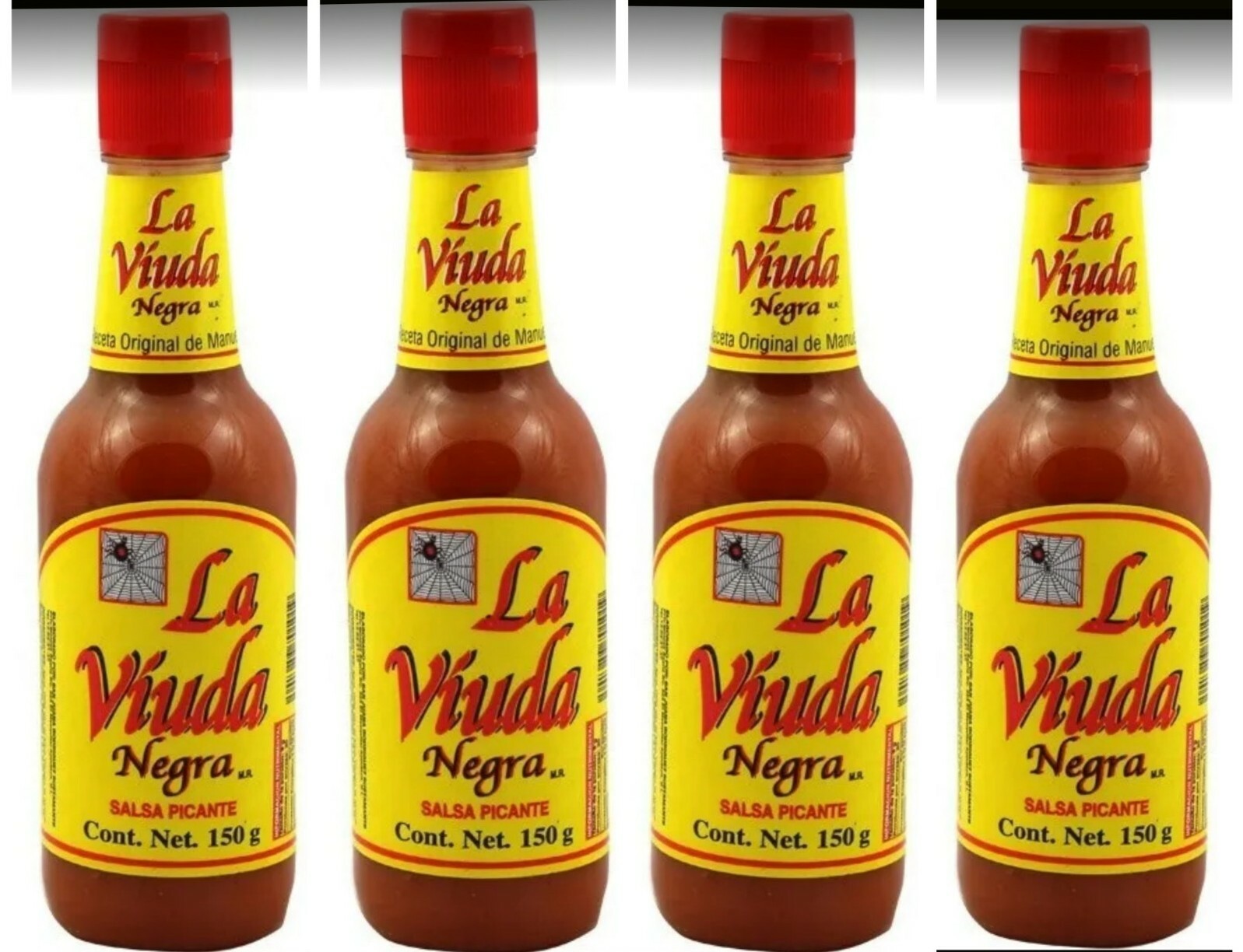 4 botellas LA VIUDA Salsa Picante Mexicana / Salsa Caliente Mexicana - ENVÍO GRATUITO