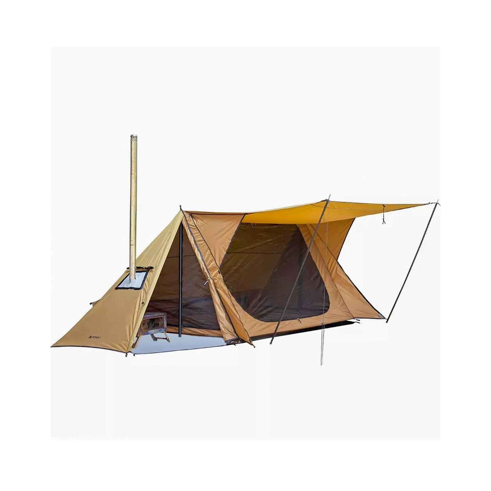 STOVEHUT 70 Hot Tent with Two Tarp Poles and Two Tent Poles | Latest Version ...