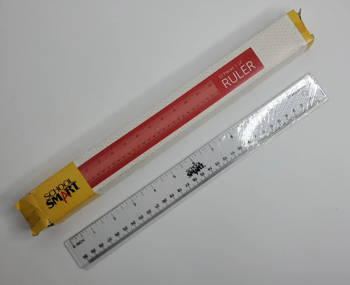 10 Clear Plastic Rulers 12 Inch Metric Ruler Straight Measuring School Tool  Art