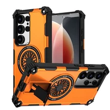 For Samsung Galaxy S24+ S25 Ultra Magnetic Mag Safe Case with Stand Shockproof