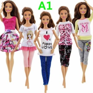 Barbie-Doll-Fashion-Dress-Accessories-Clothes-Girl-X-mas-Toy-Kids-free-shipping